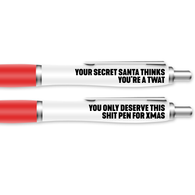 Twat Secret Santa Pack Of 2 Pens